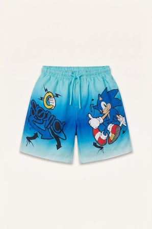 DeFacto Sonic the Hedgehog Baskılı Deniz Şortu Erkek Çocuk H1843A826HSTR74