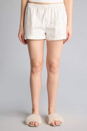 Regular Fıt Poplin Şortlu Pijama Alt