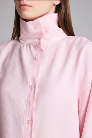 DeFacto Regular Fıt Modal Uzun Kollu Açık Pembe Tunik H9044AX26AUPN645