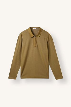Regular Fıt Polo Yaka Sweatshirt