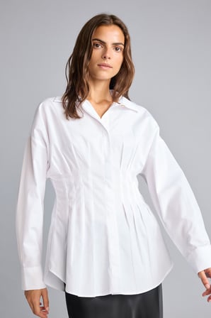 DeFacto %100 Pamuk Fıtted Poplin Gömlek G8610AX26AUWT34