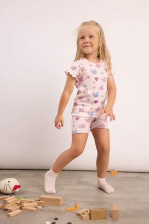 Fitilli Kaşkorse 2'li Pijama Takımı Kız Bebek