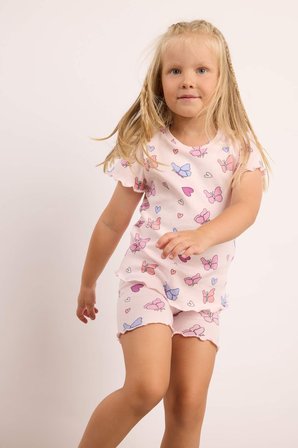 Fitilli Kaşkorse 2'li Pijama Takımı Kız Bebek