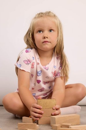 Fitilli Kaşkorse 2'li Pijama Takımı Kız Bebek