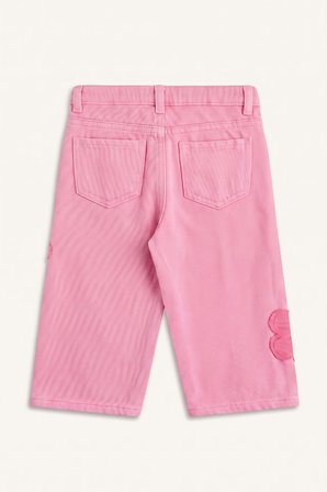 DeFacto Çiçek Aplike Detaylı Wide Leg Jean Pantolon Kız Bebek I2164A526AUPN253