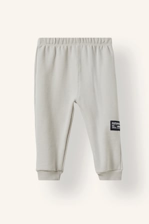 Baskılı Uzun Kollu Sweatshirt Üst Lastikli Paça Eşofman Altı 2'li Takım Erkek Bebek