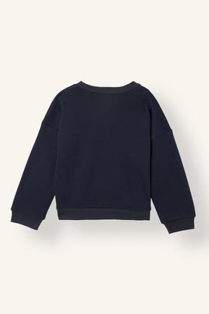 Oversize Chicago Baskılı Kalın Sweatshirt Erkek Bebek