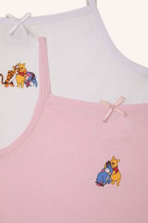 DeFacto Dısney Wınnıe The Pooh Lisanslı Baskılı 2'li Atlet Kız Çocuk H7060A826SPWT34