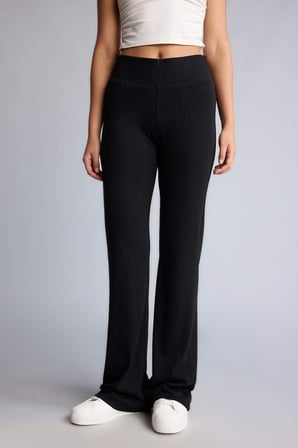 DeFacto Flare Fit Ribana Pantolon E0628AX26AUBK81