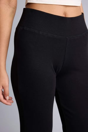 DeFacto Flare Fit Ribana Pantolon E0628AX26AUBK81