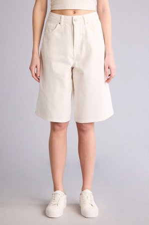 DeFacto Normal Bel Kısa Paça Gabardin Bermuda F3133AX26SMWT84