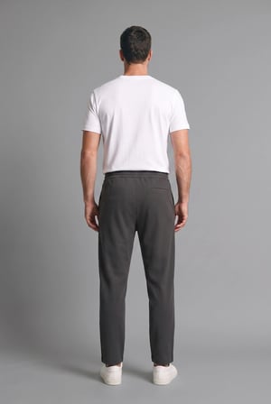 Defacto F0309AXAR138 Antrasit Regular Fit Beli Bağcıklı Düz Paça Cepli Eşofman Altı