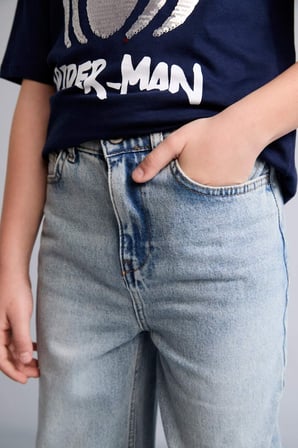 DeFacto Loose Fıt Düz Paça Açık Mavi Jean Pantolon Erkek Çocuk H2152A826AUNM39