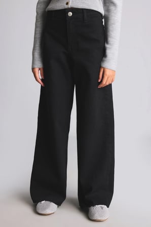Flare Fit Geniş Paça Jean Pantolon Kız Çocuk