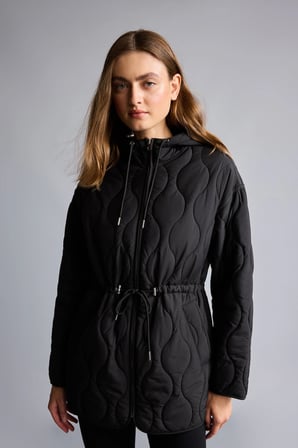 Regular Fit Su İtici Kapüşonlu Kapitone Fermuarlı Mont