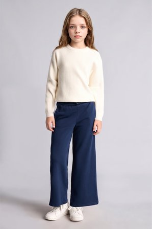DeFacto Beli Bağcıklı Wide Leg Eşofman Altı Kız Çocuk I2264A826AUNV244