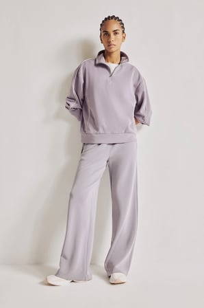 Relax Fit Beli Bağcıklı Geniş Paça Modal Eşofman Altı