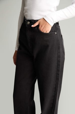 90's Wıde Leg Yüksek Bel Uzun Jean Pantolon
