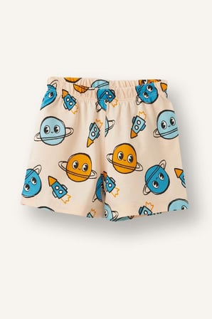 DeFacto %100 Pamuk Hayvan Baskılı 2'li Somon Pijama Takımı Erkek Bebek H5392A526HSOG614