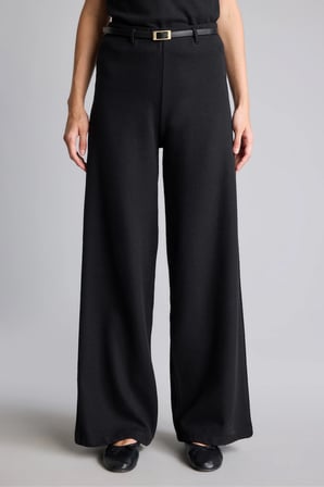 Yüksek Bel Wide Leg Düz Paça Pantolon