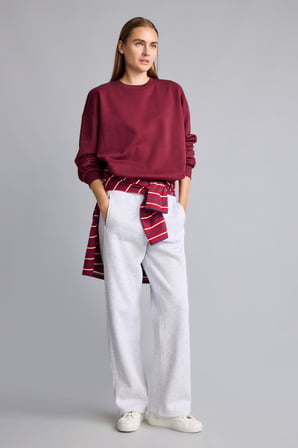 DeFacto Beli Lastikli Straight Fit Kalın Kumaş Pantolon I3314AX26WNGR93