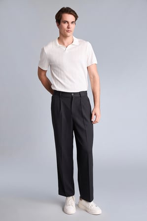 Wıde Leg Düz Paça Pantolon