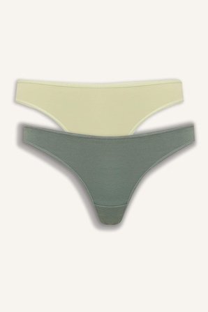 DeFacto Dantel Detaylı 2'li Brazilian Külot Seti H0926AX26SMGN762