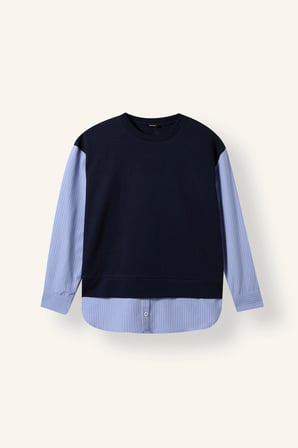 Regular Fıt Bisiklet Yaka Sweatshirt Tunik