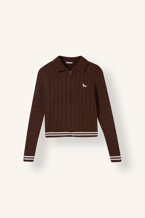 Regular Fıt Polo Yaka Hırka