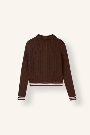 Regular Fıt Polo Yaka Hırka