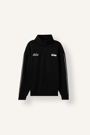 Ford Motor Company Boxy Fıt Baskılı Kalın Sweatshirt