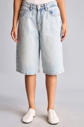DeFacto %100 Pamuk Cepli Jean Bermuda Şort I6755AX26HSNM39