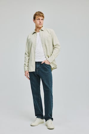 Straight Fit Uzun Boy Jean Pantolon