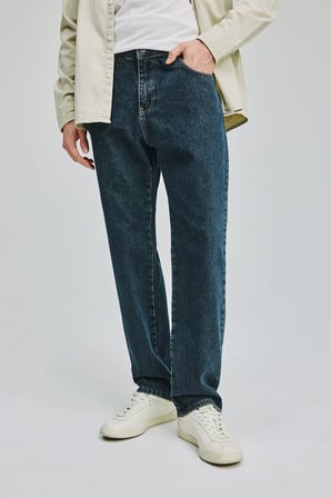 Straight Fit Uzun Boy Jean Pantolon