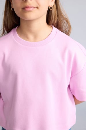 DeFacto Oversize Bisiklet Yaka Kısa Kollu Tişört Kız Çocuk H7237A826SMPN650