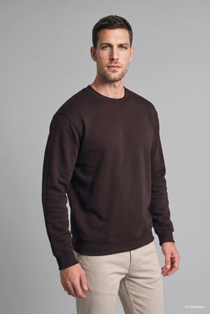 Regular Fıt Bisiklet Yaka Basic Sweatshırt