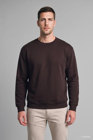 Regular Fıt Bisiklet Yaka Basic Sweatshırt