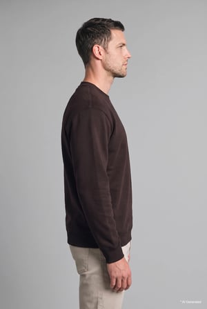 Regular Fıt Bisiklet Yaka Basic Sweatshırt