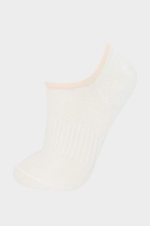 DeFacto Kadın 3'lü Pamuklu Sneaker Çorap E2090AXNSWT1