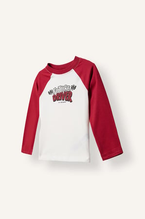 DeFacto Oversize Reglan Kollu Baskılı 2'li Uzun Kollu Tişört Erkek Bebek I0293A526AURD106