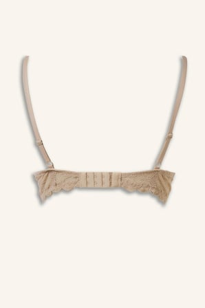 Dantelli Micro Kaplı Full Push Up Balenli Basic Tişört Bra