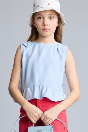 DeFacto Kısa Kollu Bluz Kız Çocuk H5467A826HSBE196