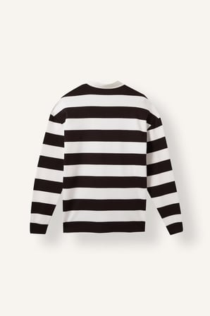 Boxy Fıt Polo Yaka Waffle Sweatshirt
