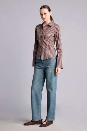 DeFacto Comfort Straıght Normal Bel Bilek Boy Jean Yıkamalı Pantolon G8878AX26AUNM28
