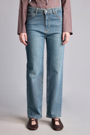 DeFacto Comfort Straıght Normal Bel Bilek Boy Jean Yıkamalı Pantolon G8878AX26AUNM28