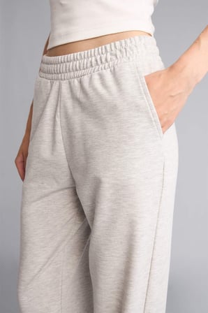 DeFacto Jogger Fıt Basic Gri Melanj Eşofman Altı D4234AX26AUGR93