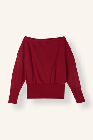 Loose Fıt Omzu Açık Sweatshirt