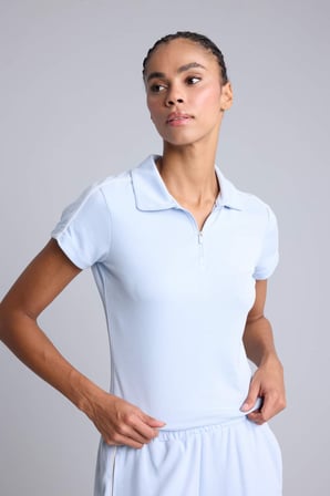 Standart Fıt Sporcu Modal Kısa Kollu Polo Açık Yeşil Tişört