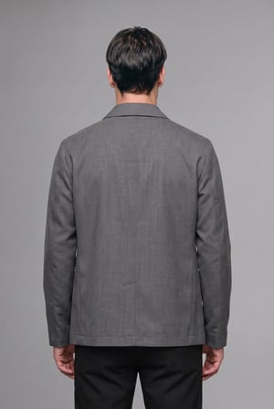 Regular Fıt Polo Yaka Pamuk Astarlı Blazer Ceket