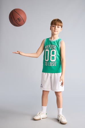 DeFacto NBA Regular Fıt Şort Erkek Çocuk H2921A826HSWT34